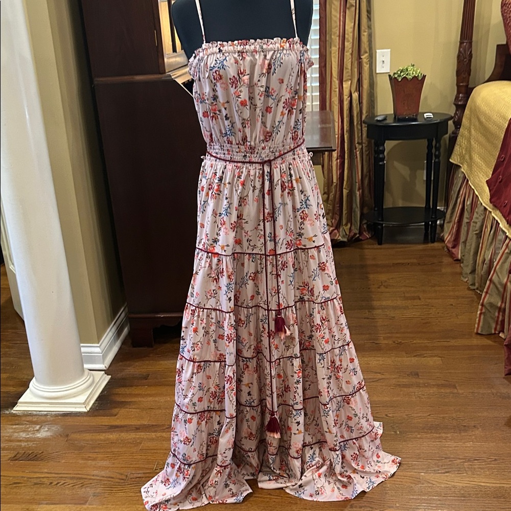 Floral Maxi Dress large Kos Shop Bop